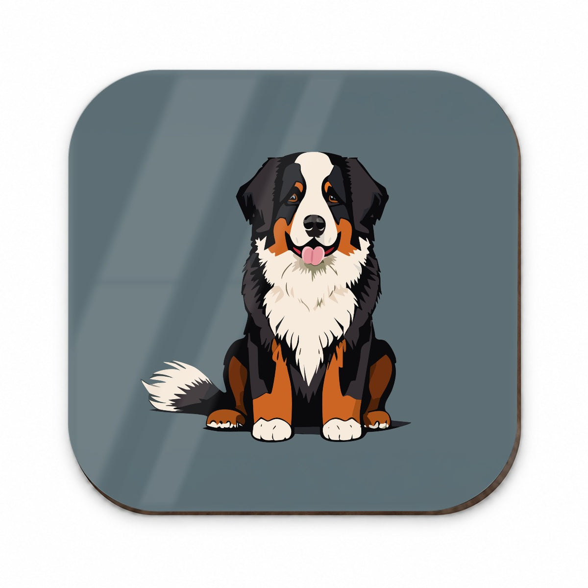 Bernese Mountain Dog Sitting Fridge Magnet