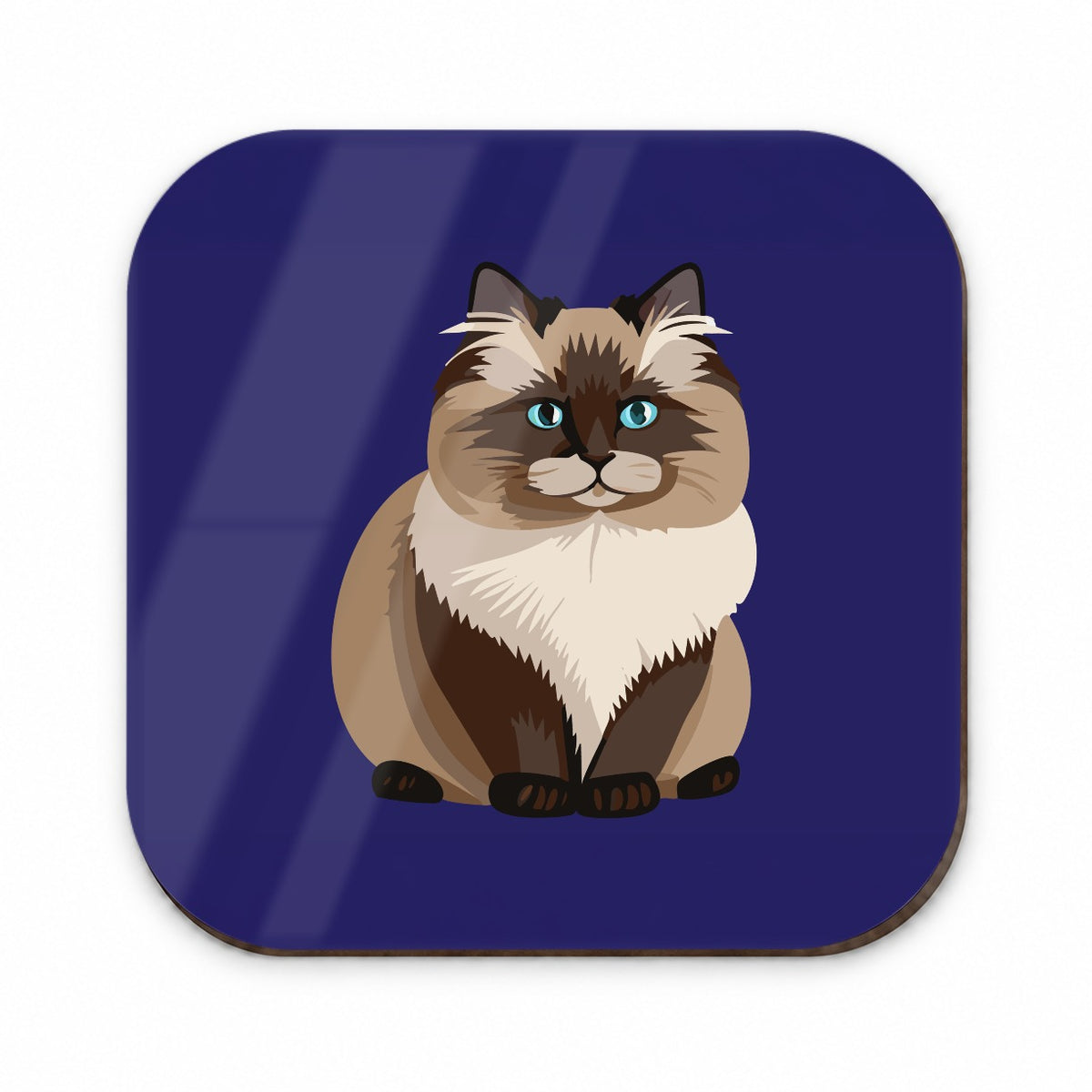 Birman Cat Sitting Fridge Magnet