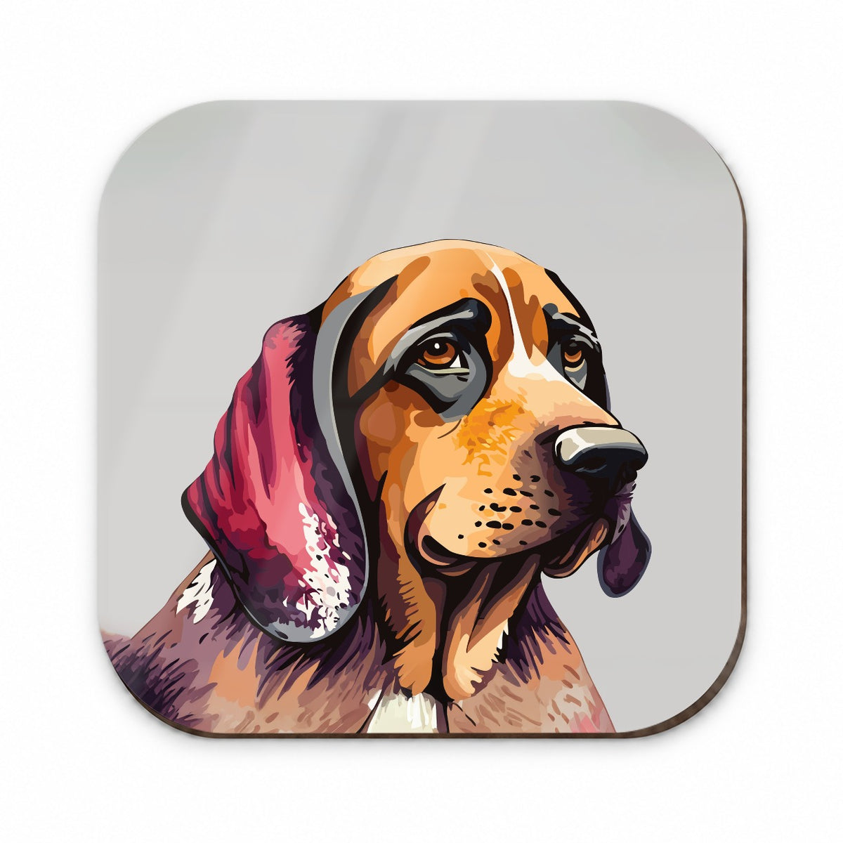 Bloodhound Dog Watercolor Fridge Magnet