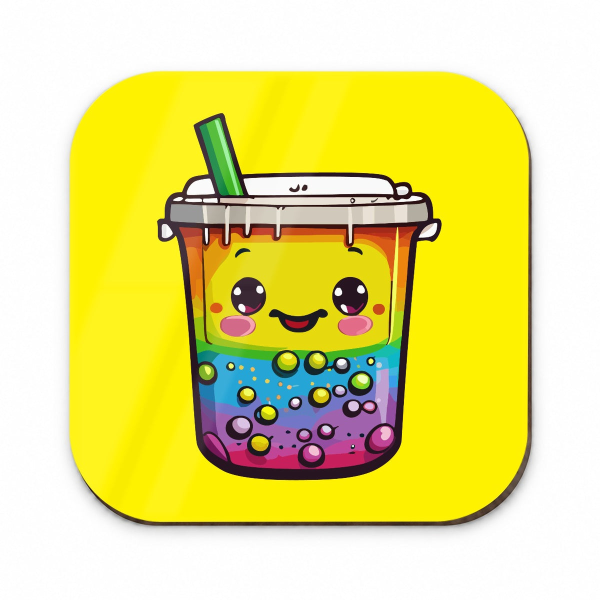 Bubble Tea Rainbow Cute Fridge Magnet