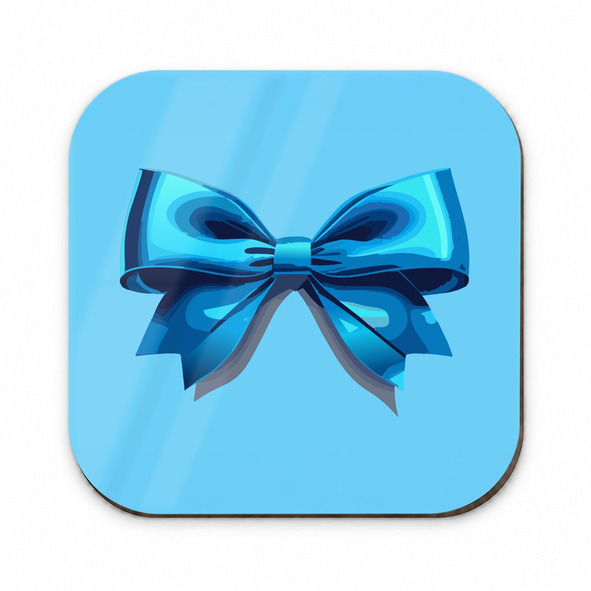 Bow Cheerleading Coquette Blue Fridge Magnet