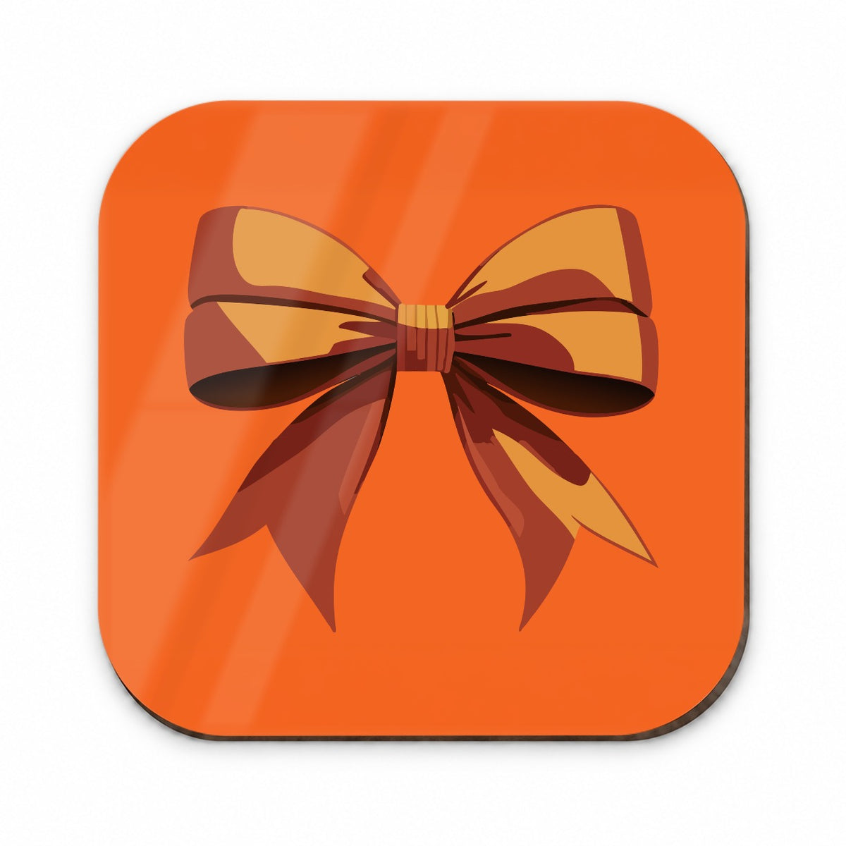 Bow Cheerleading Coquette Orange Fridge Magnet