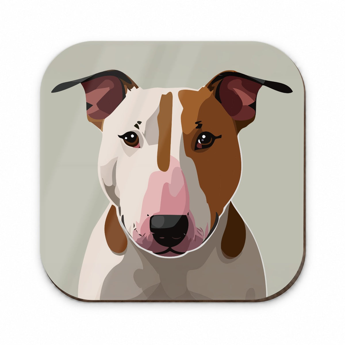 Bull Terrier Dog Staring Fridge Magnet