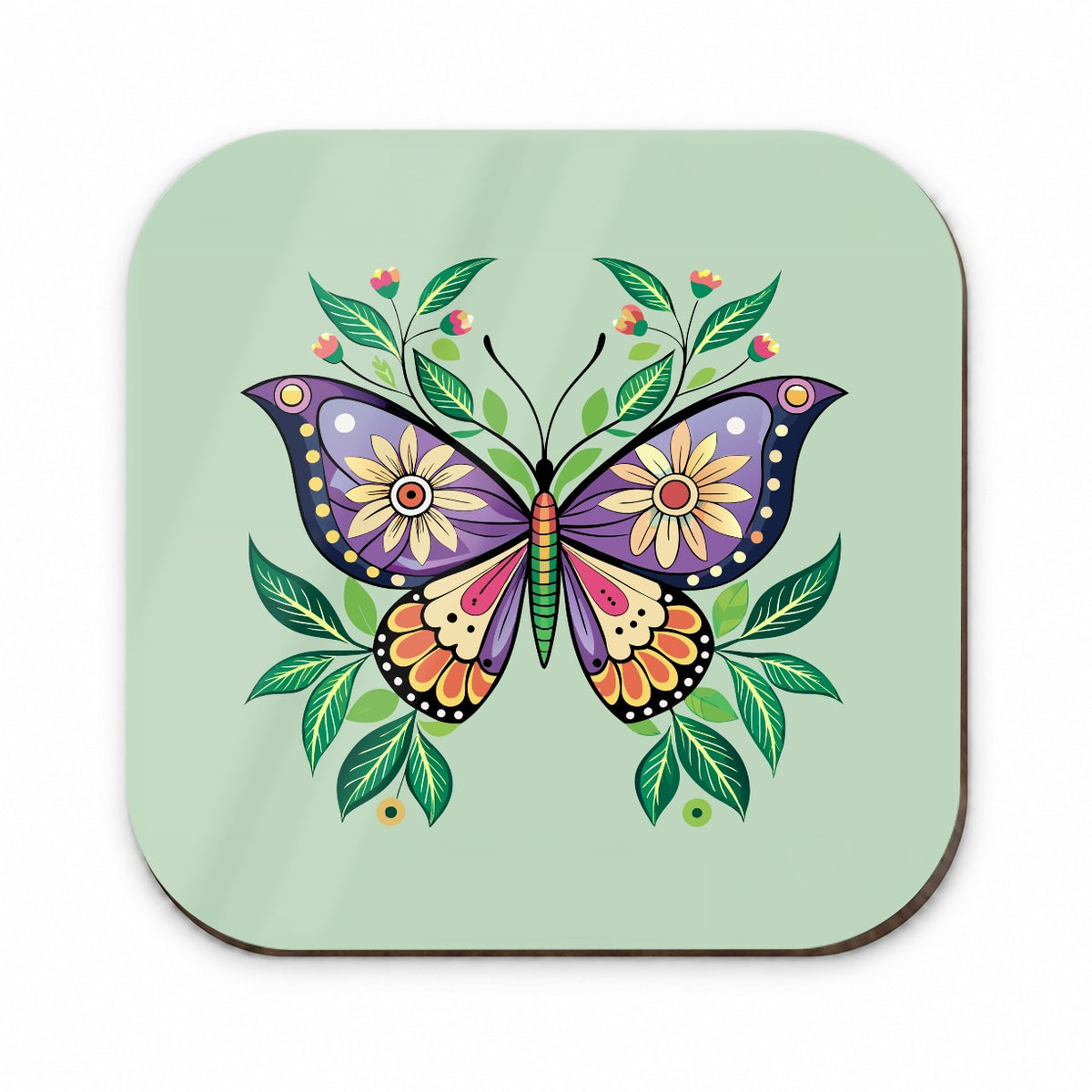 Butterfly Floral Flowers Fridge Magnet