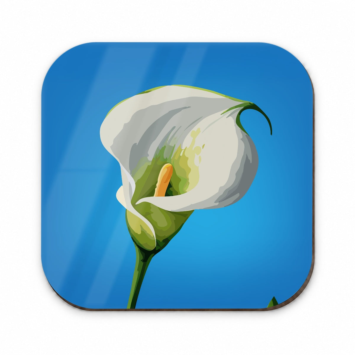 Calla Lily Flower White Fridge Magnet