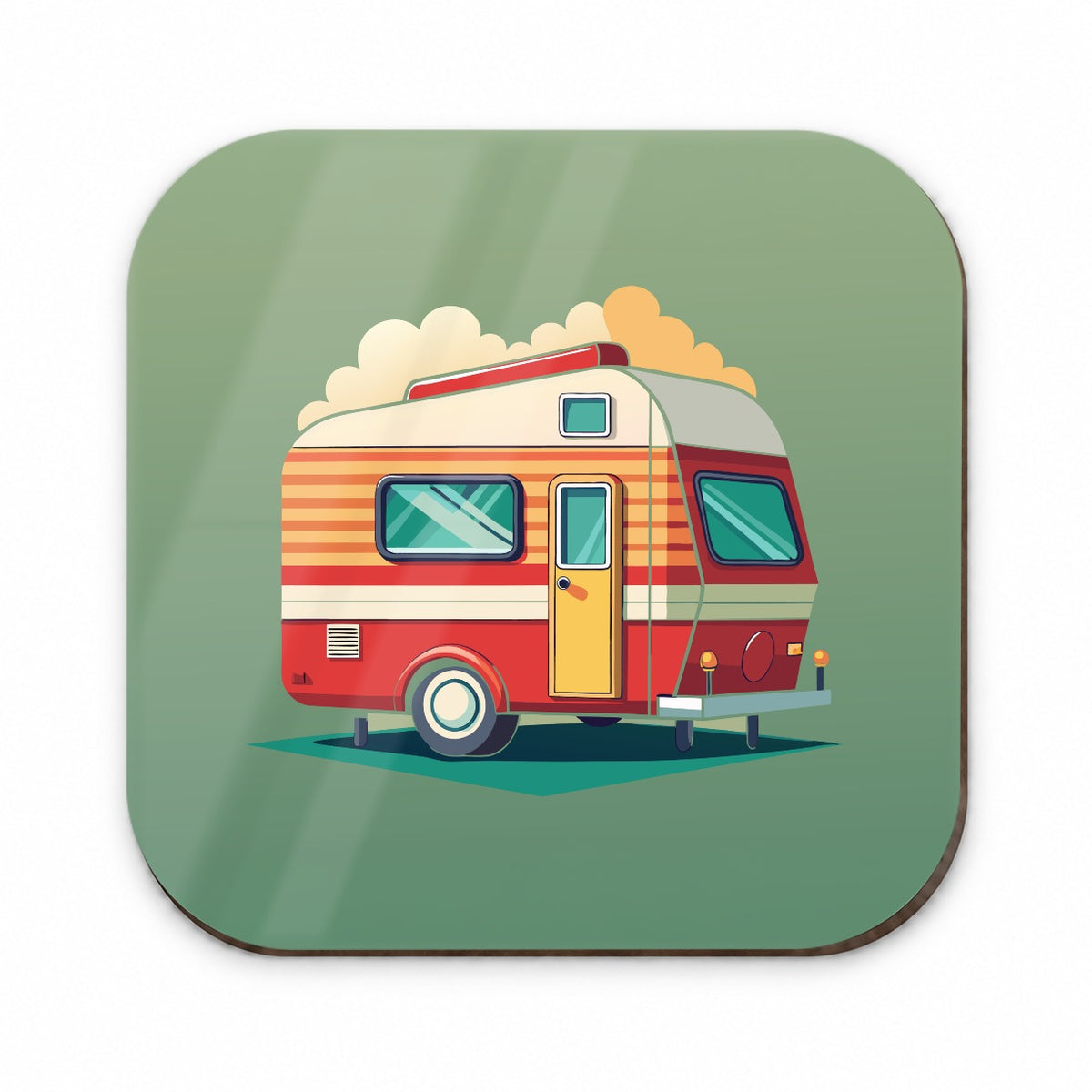 Camper RV Trailer Retro Fridge Magnet