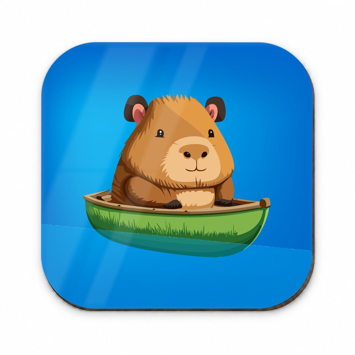 Capybara Canoeing Canoe Funny Fridge Magnet