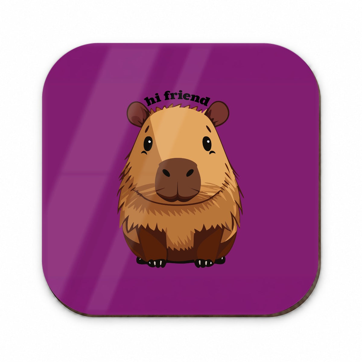Capybara Hi Friend Hello Funny Fridge Magnet