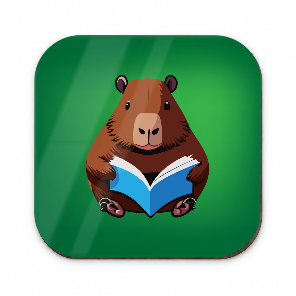 Capybara Reading Book Reader Fridge Magnet