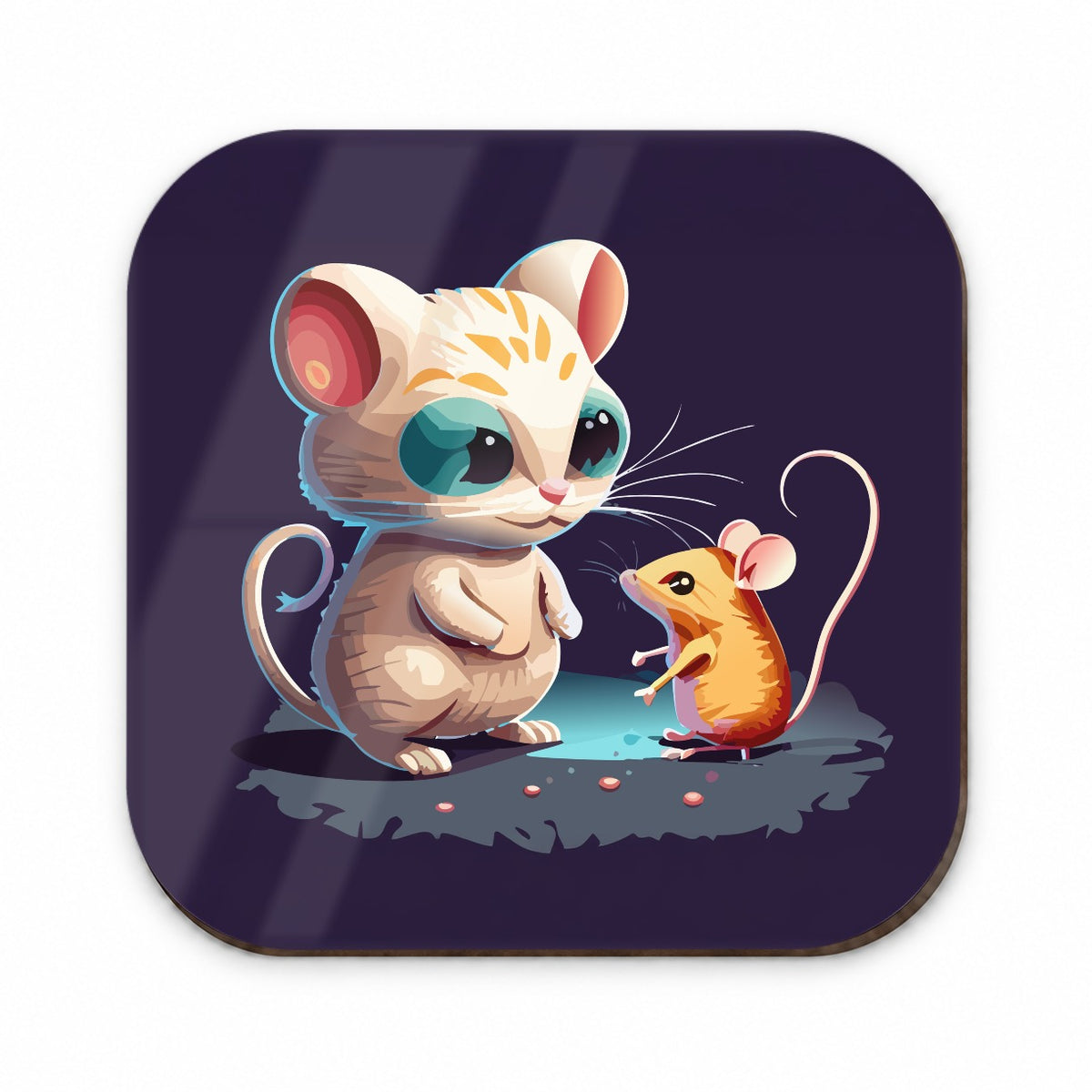 Cat and Mouse Playing Fridge Magnet