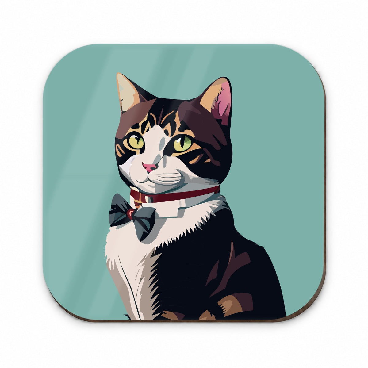 Cat Fancy with Bowtie Fridge Magnet