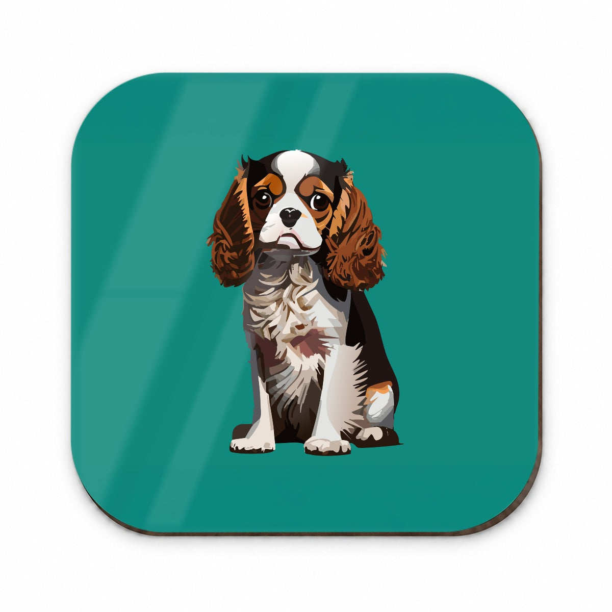 Cavalier King Charles Spaniel Dog Tricolour Tricolor Fridge Magnet