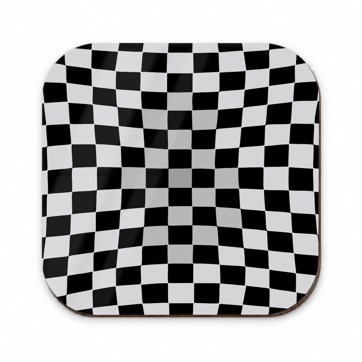 Checkered Flag Black White Fridge Magnet