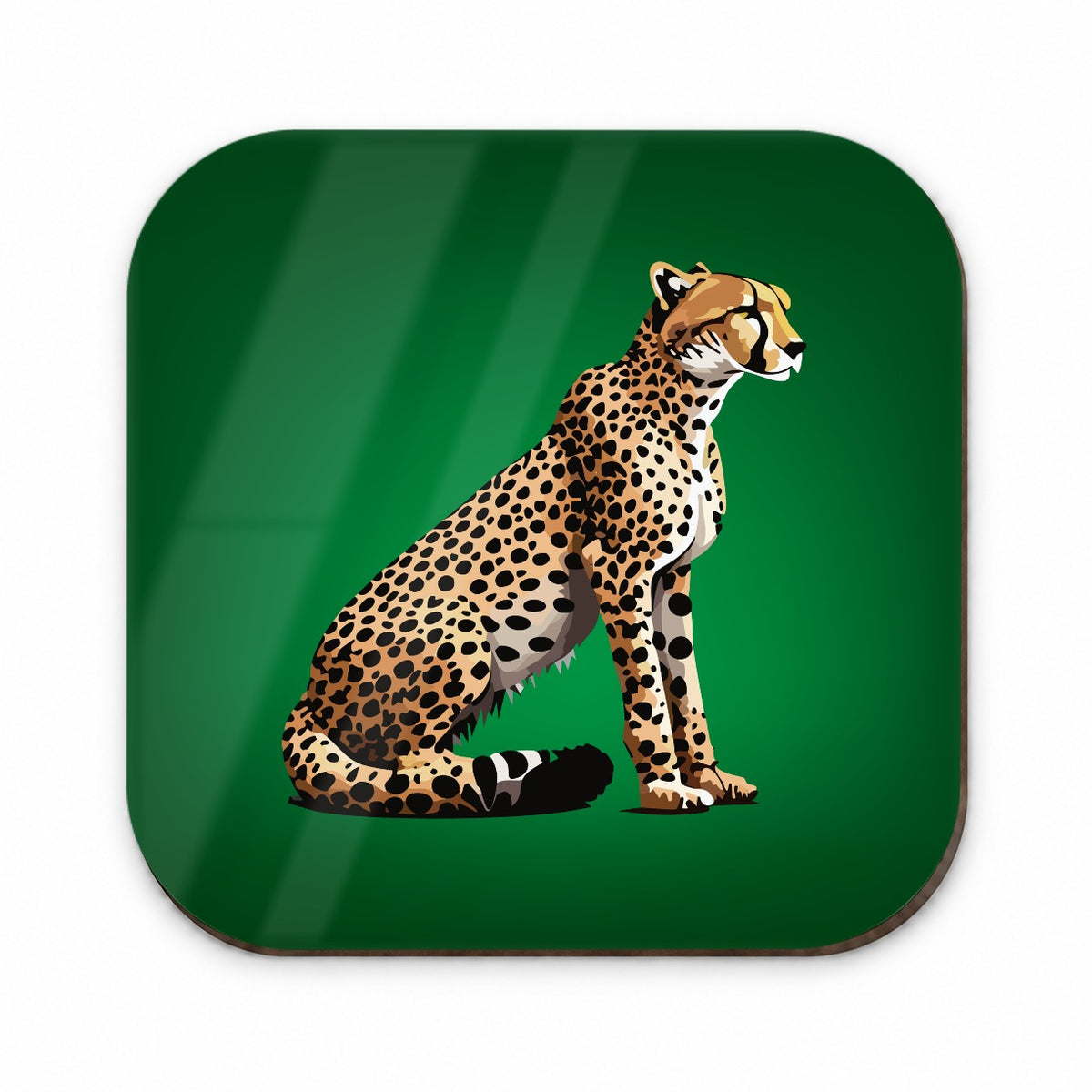 Cheetah Sitting Profile Big Cat Fridge Magnet