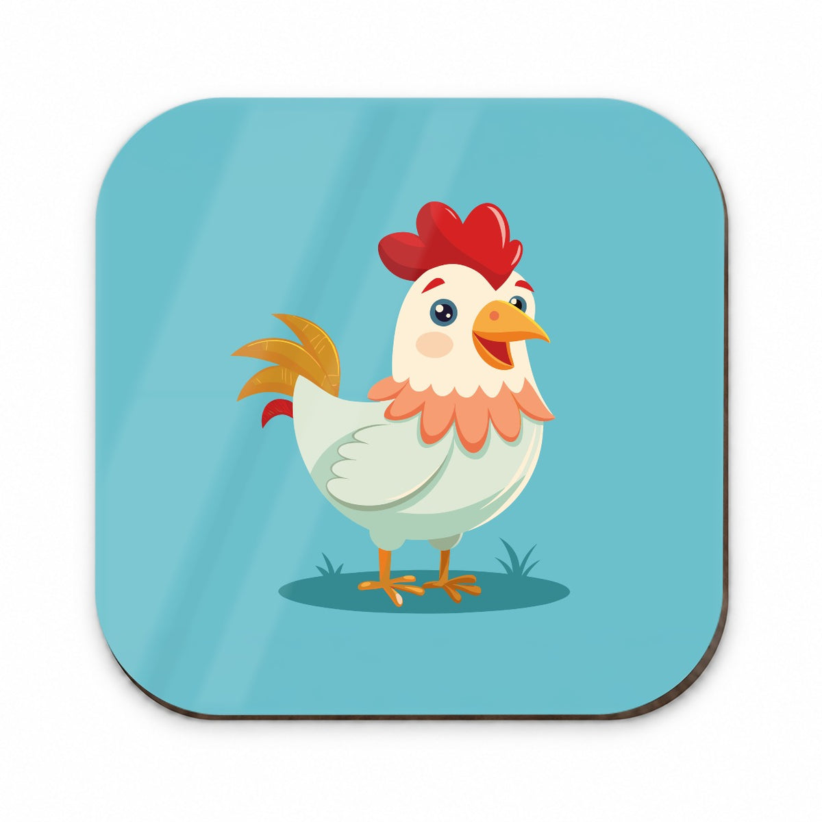 Chicken Rooster Happy Fridge Magnet