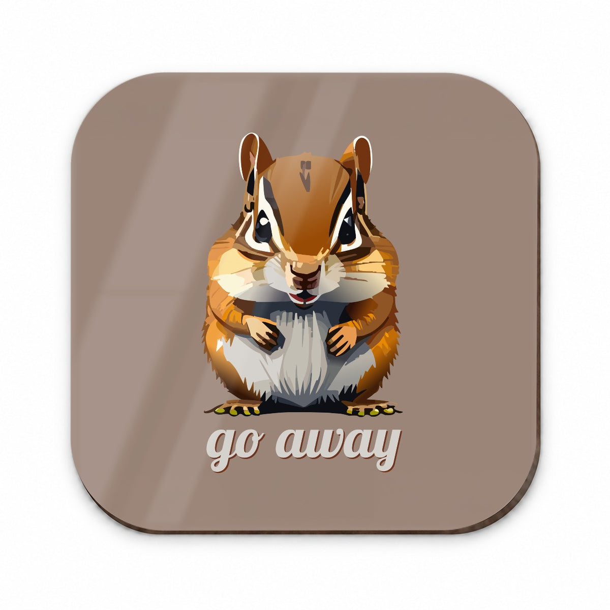 Chipmunk Go Away Staring Funny Fridge Magnet