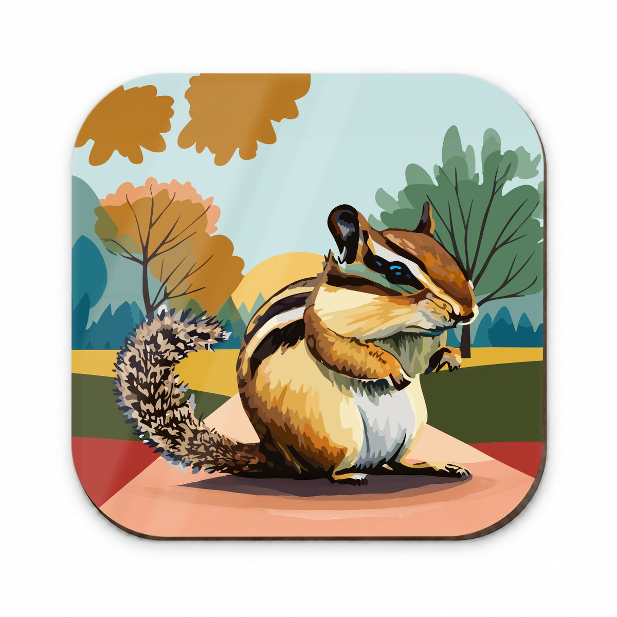 Chipmunk Watercolor Fridge Magnet