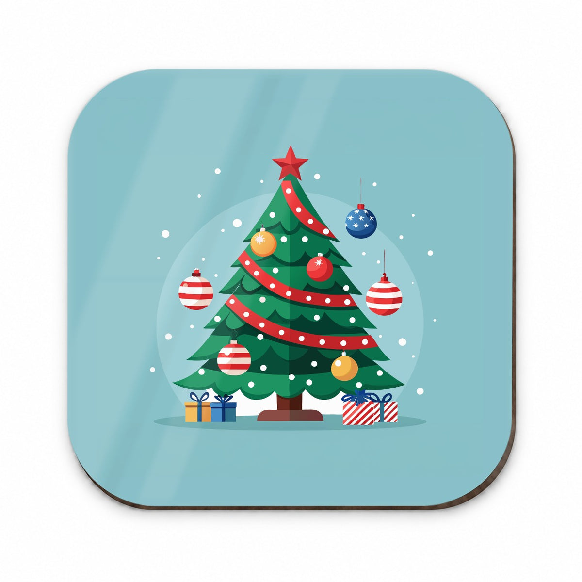 Christmas Patriotic Tree Ornaments Subtle Fridge Magnet