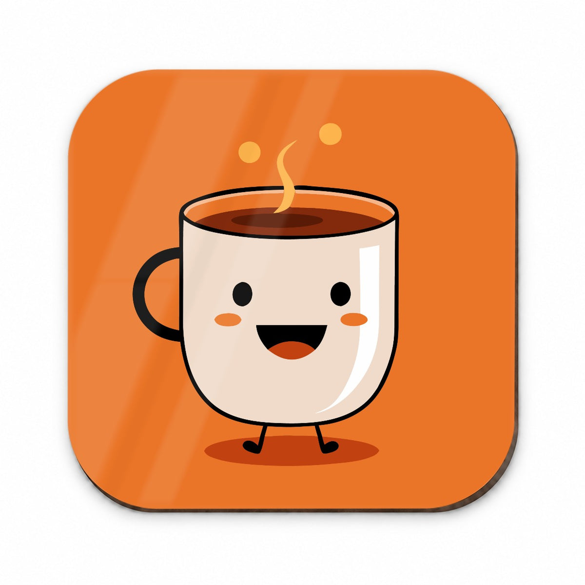 Coffee Mug Cup Smiling Happy Fridge Magnet