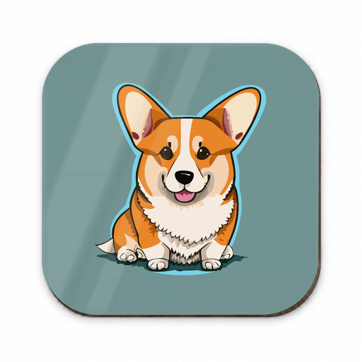 Corgi Dog Sitting Fridge Magnet