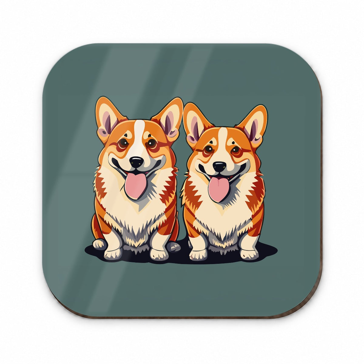 Corgis Dog Friends Brother Sister Two 2 Fridge Magnet