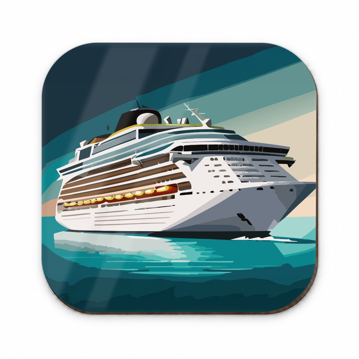 Cruise Ship Cruising Ocean Trip Vacation Bon Voyage Fridge Magnet