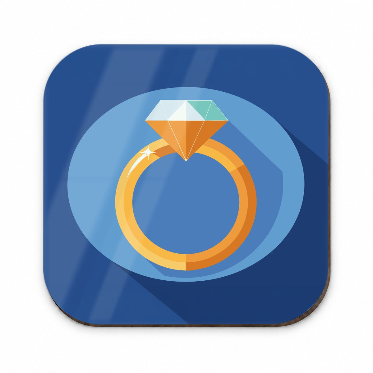 Diamond Ring Wedding Marriage Engagement Fridge Magnet