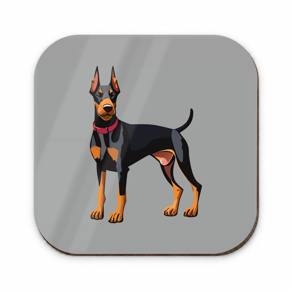 Doberman Dog Standing Fridge Magnet
