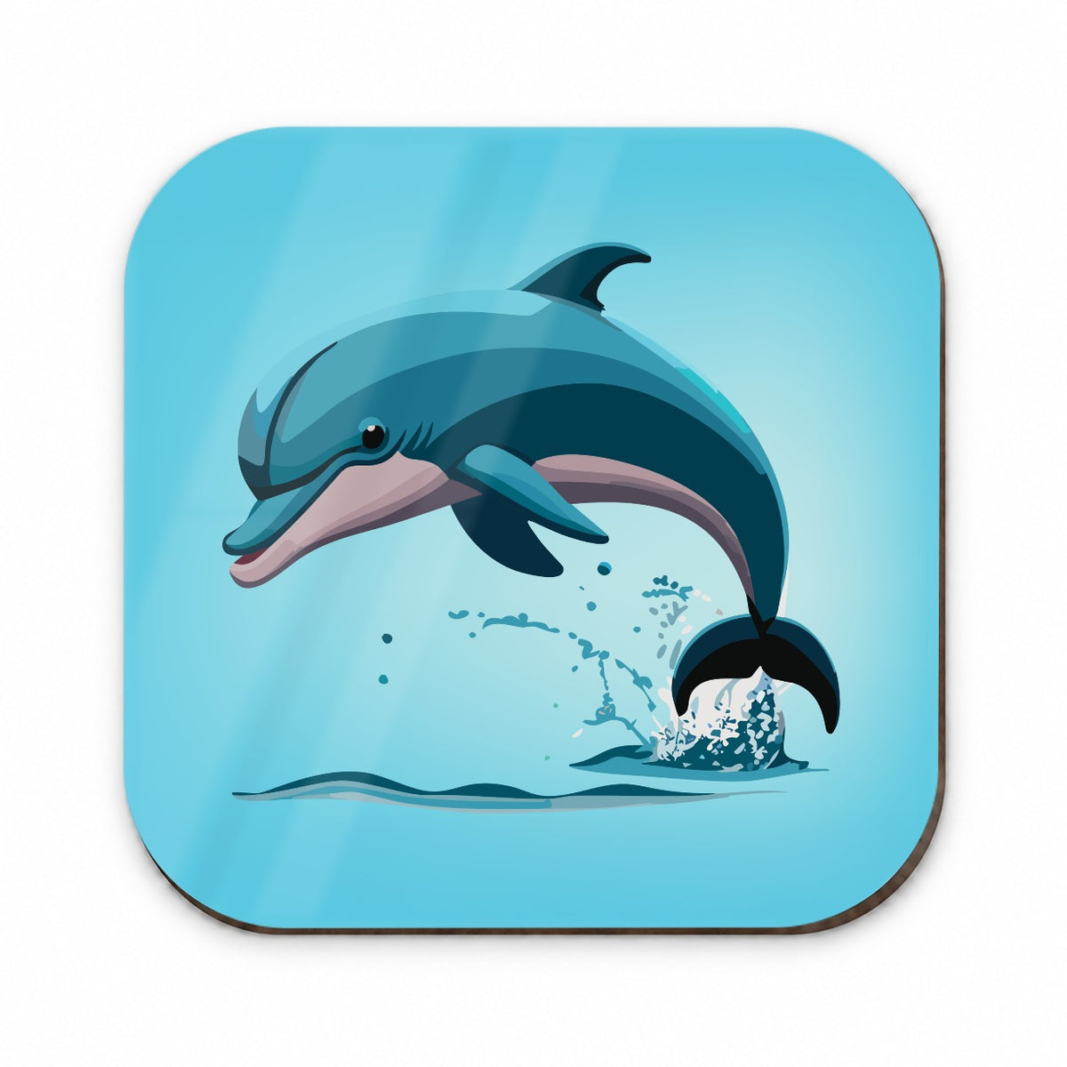 Dolphin Jumping Out of Water Fridge Magnet