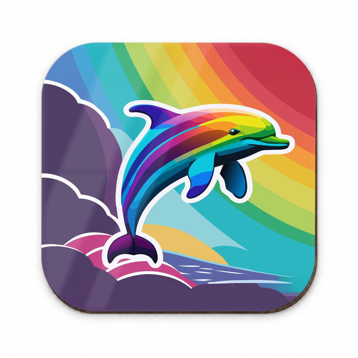Dolphin Rainbow Cute Fridge Magnet