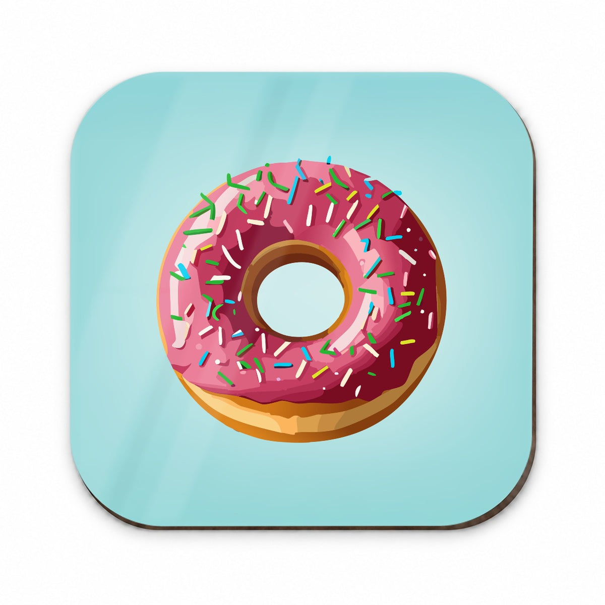 Donut Pink Sprinkles Fridge Magnet