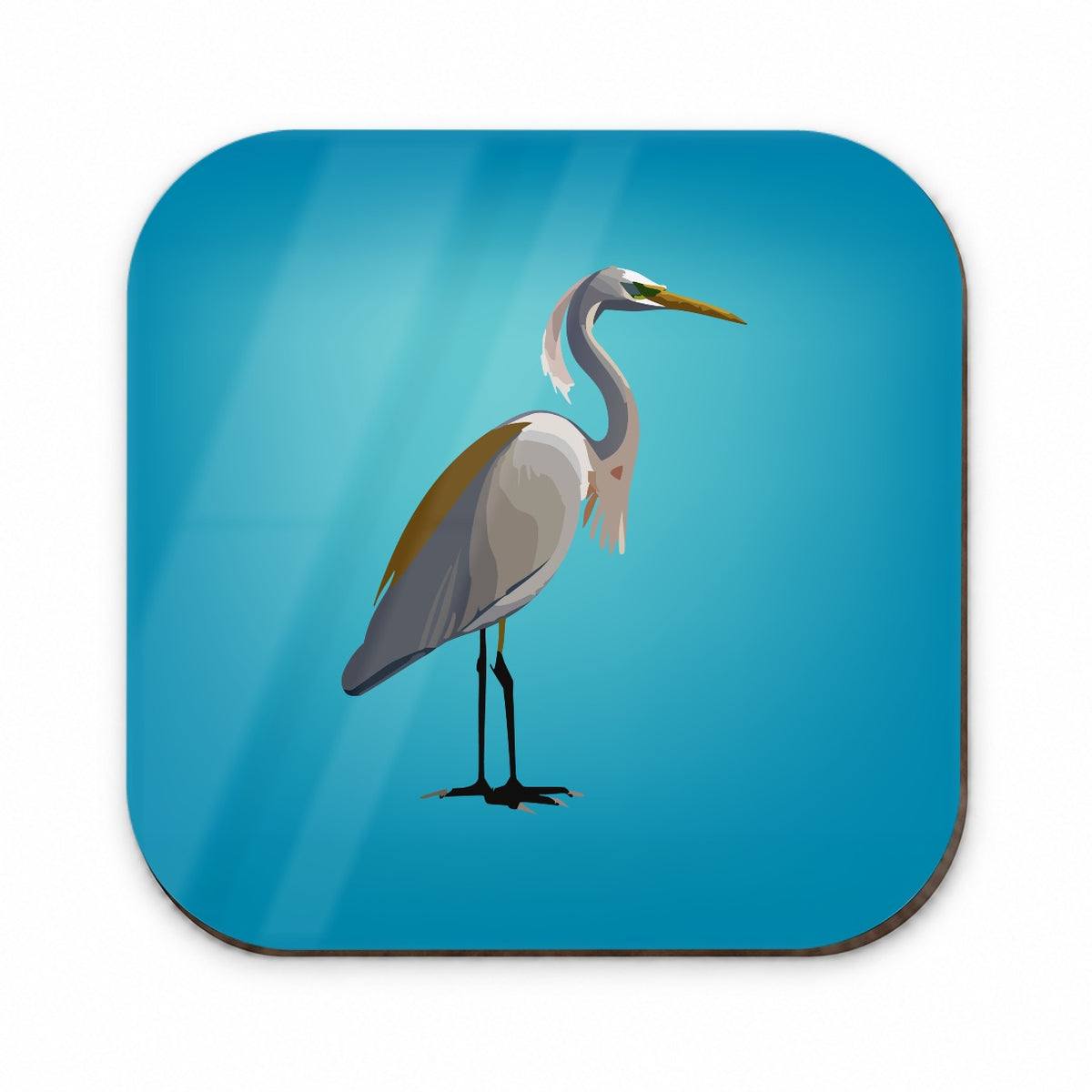 Egret Heron Bird Profile Fridge Magnet