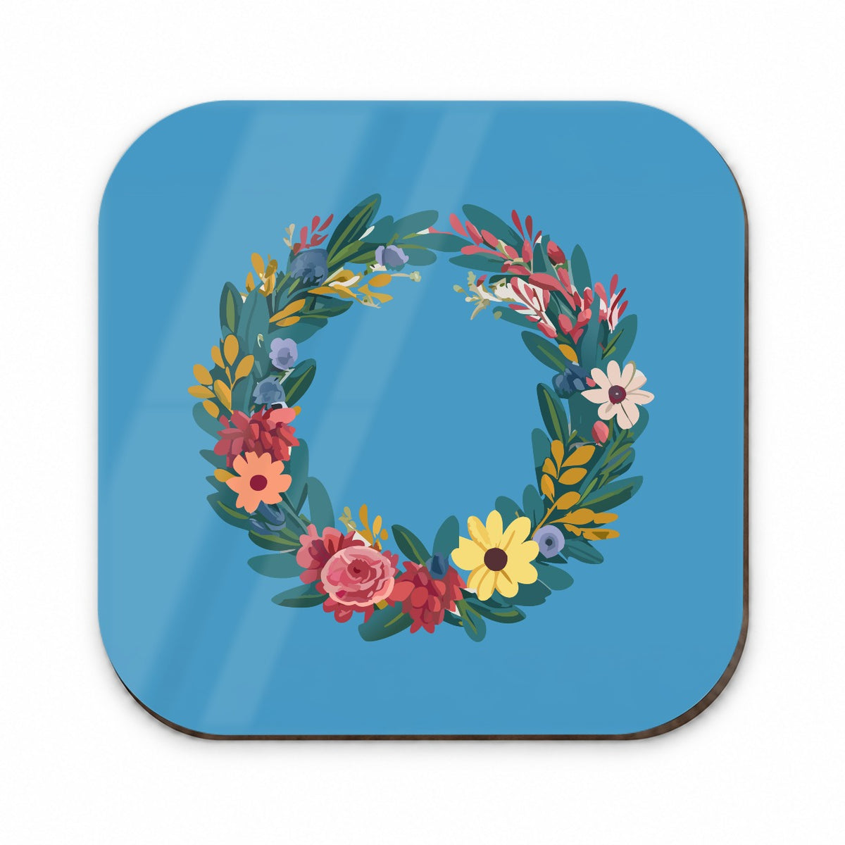 Floral Wreath Border Spring Fridge Magnet