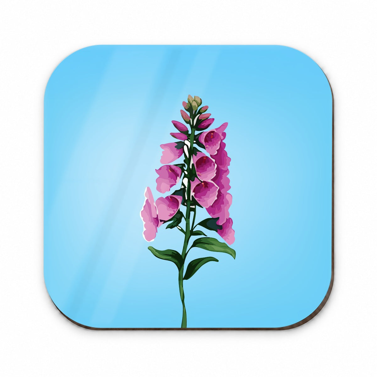 Foxglove Flowers Watercolor Fridge Magnet