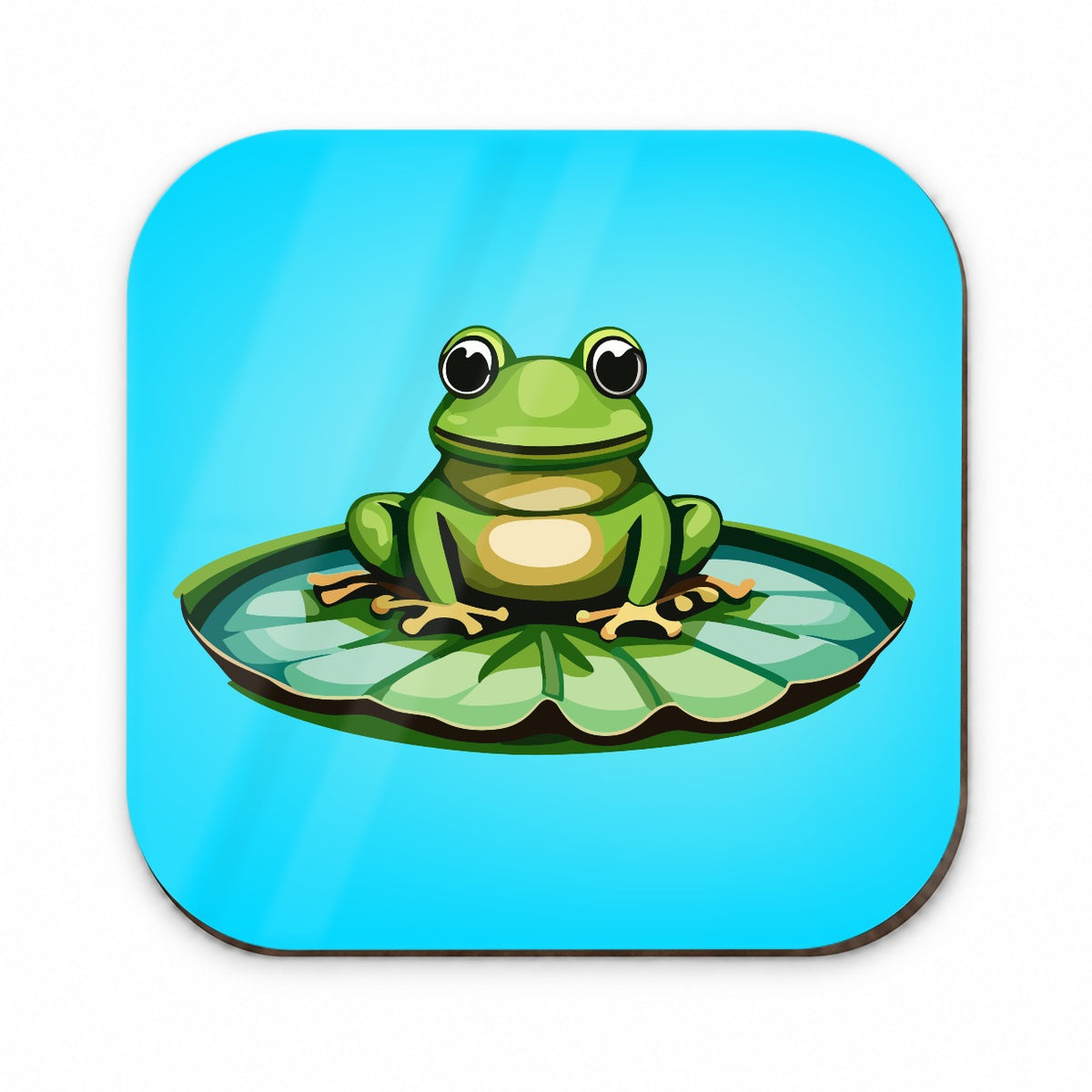 Frog on LiIy Pad Fridge Magnet