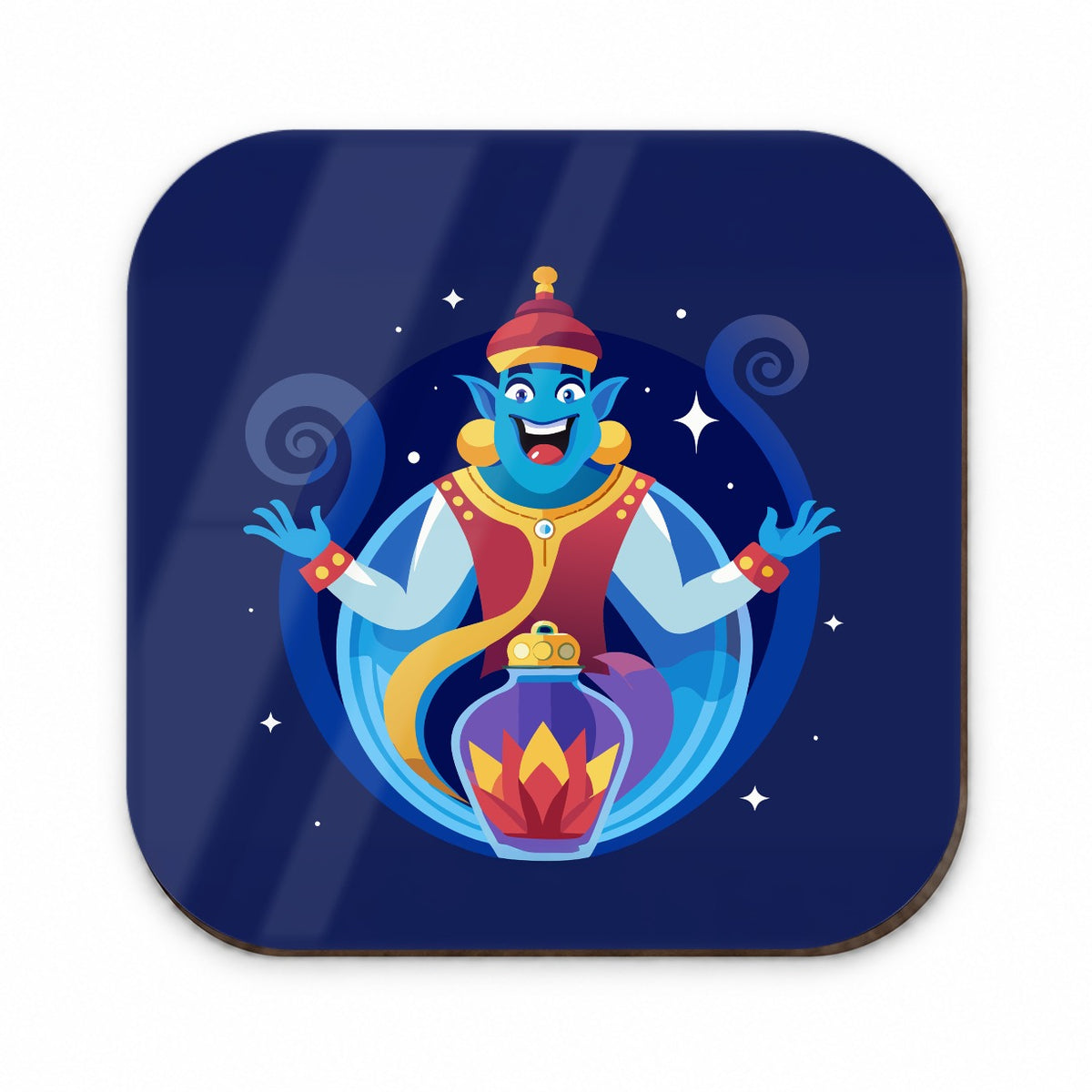 Genie and Bottle Cute Fridge Magnet