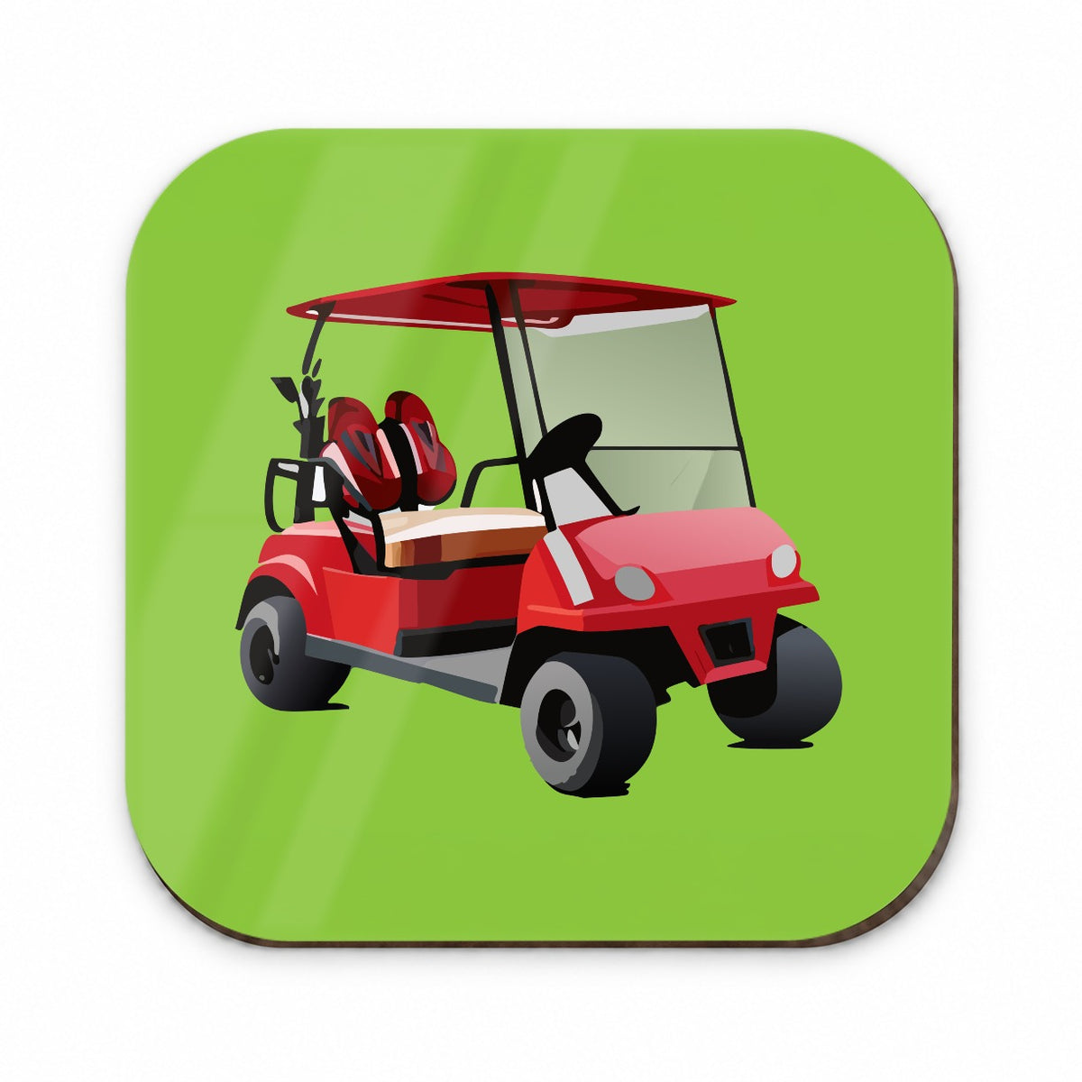 Golf Cart Red Golfing Sport Fridge Magnet