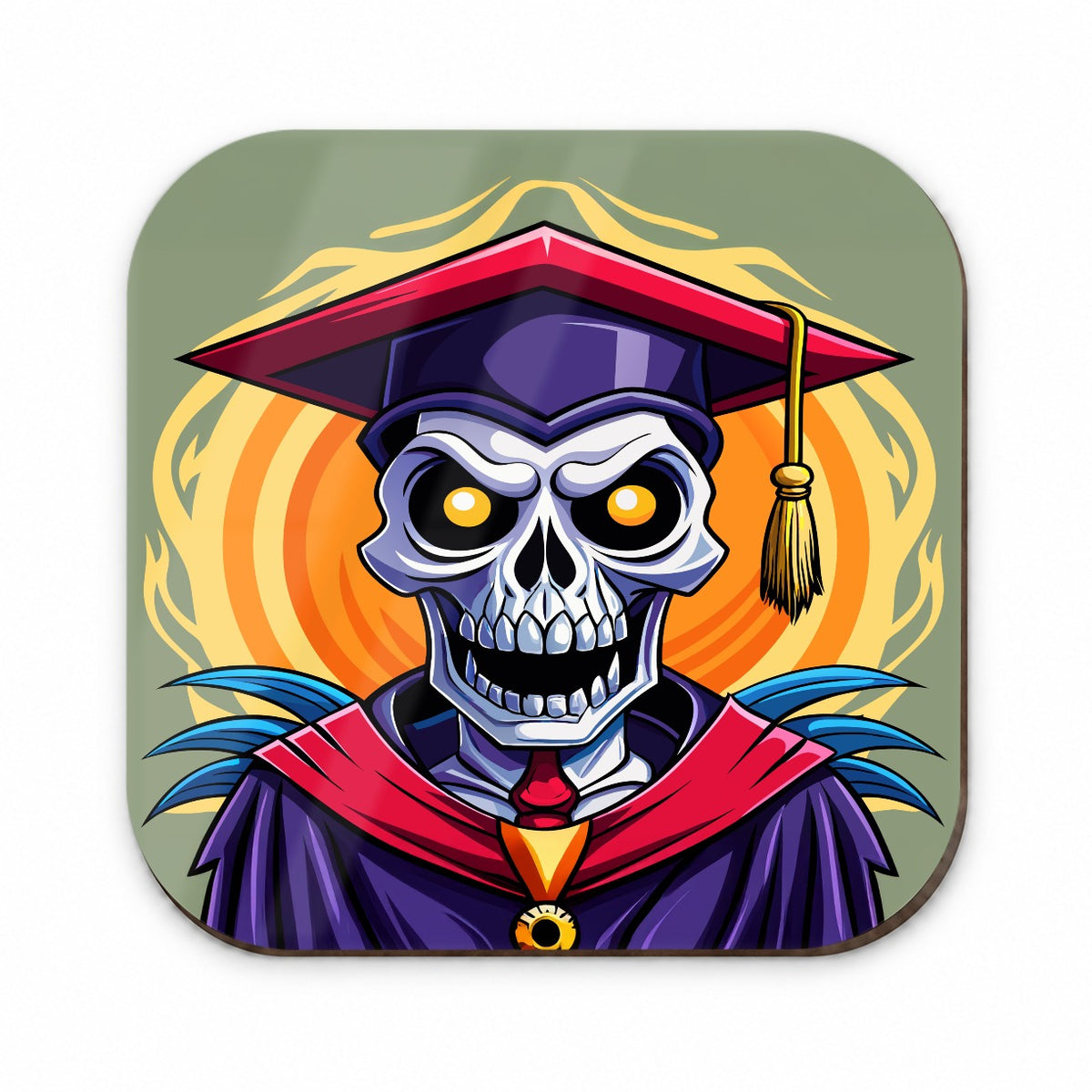 Graduate Skeleton Graduation Scary Fridge Magnet