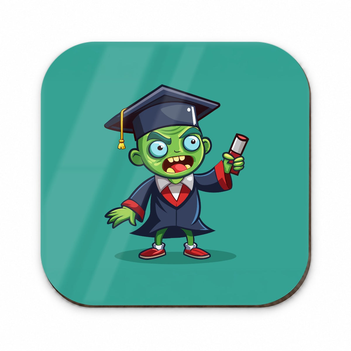 Graduate Zombie Graduation Cartoon Fridge Magnet