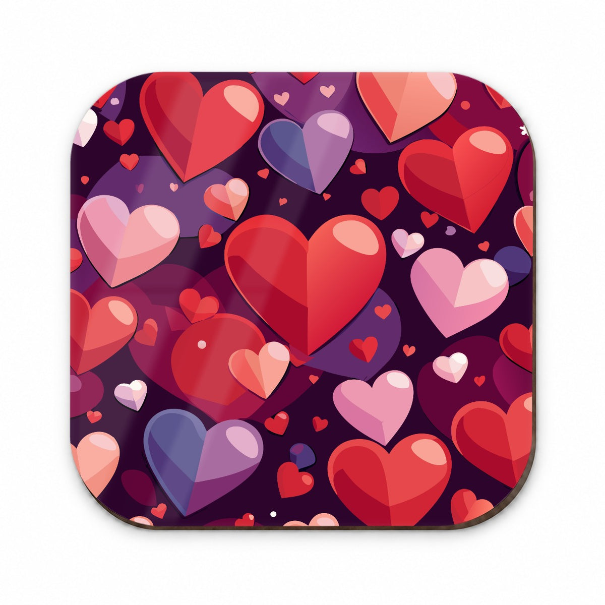Hearts Scattered Love Valentines Anniversary Wedding Fridge Magnet