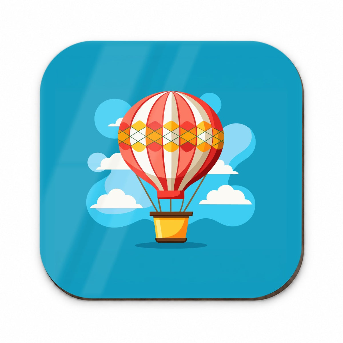 Hot Air Balloon in Sky Fridge Magnet