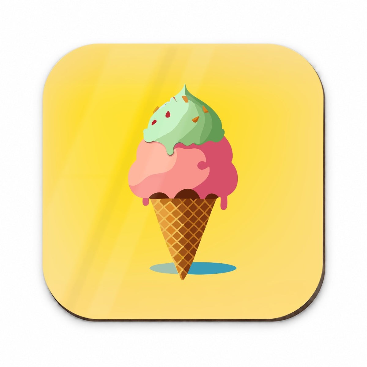 Ice Cream Cone Two Scoops Fridge Magnet