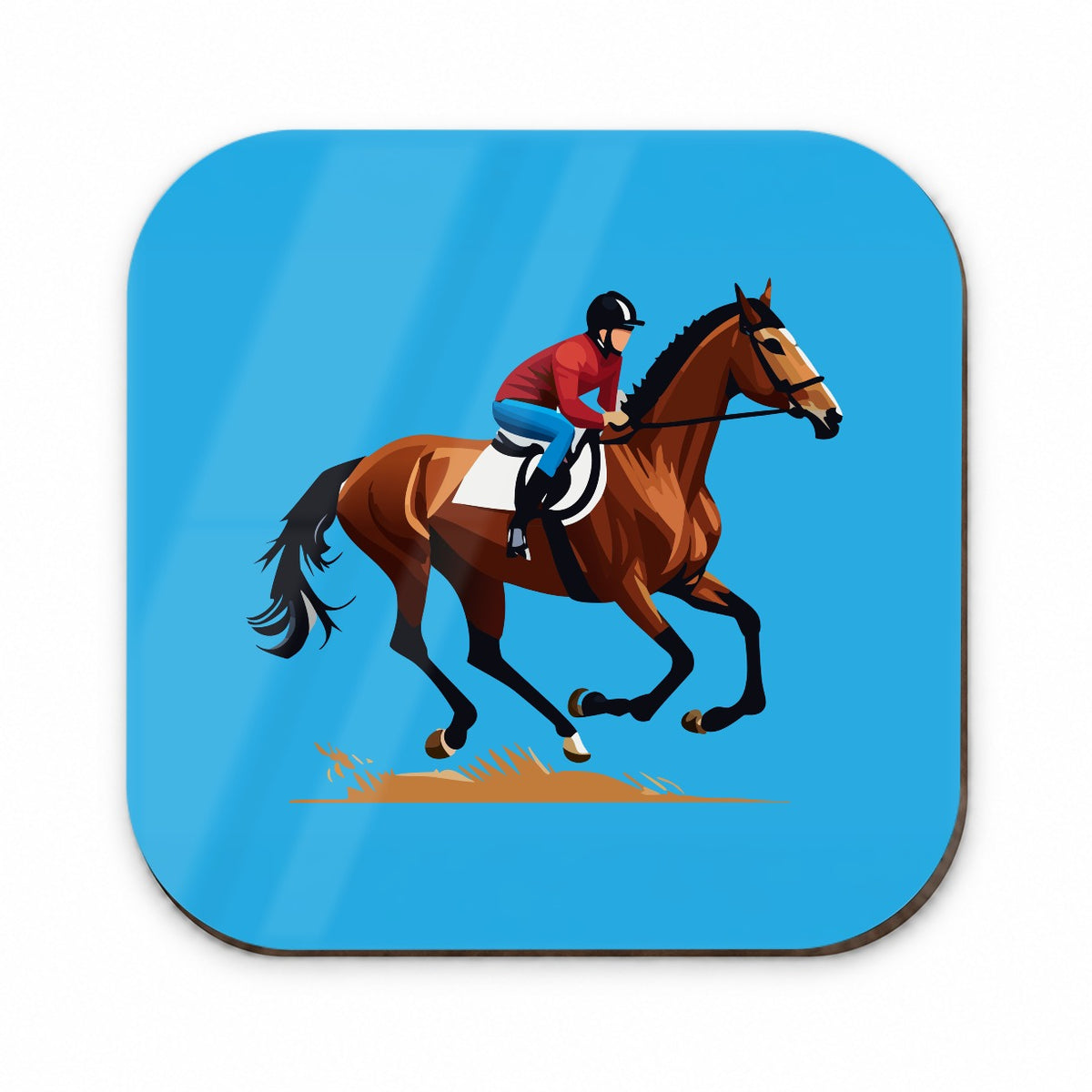 Jockey Riding Horse Racing Man Fridge Magnet