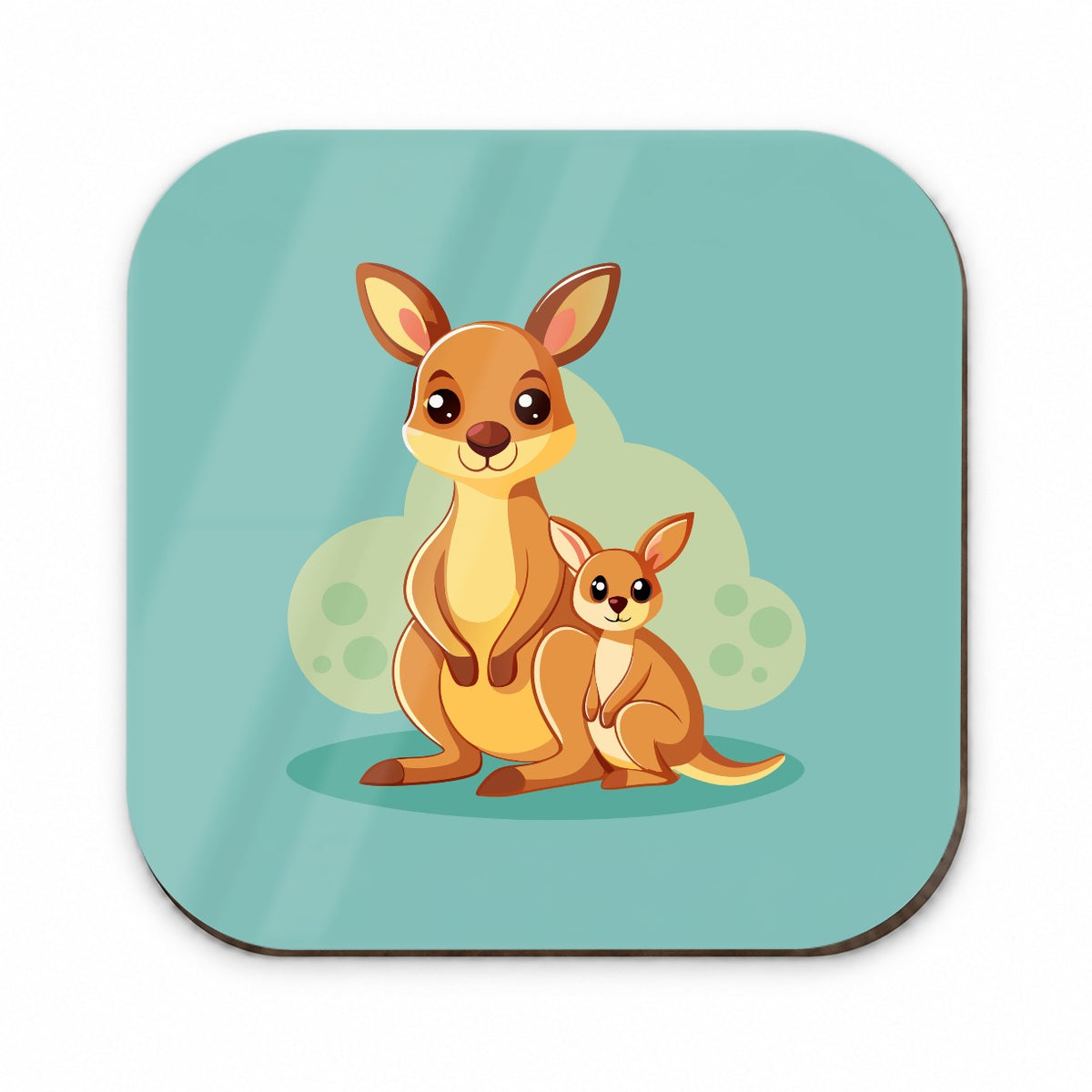 Kangaroo Mom and Baby Fridge Magnet