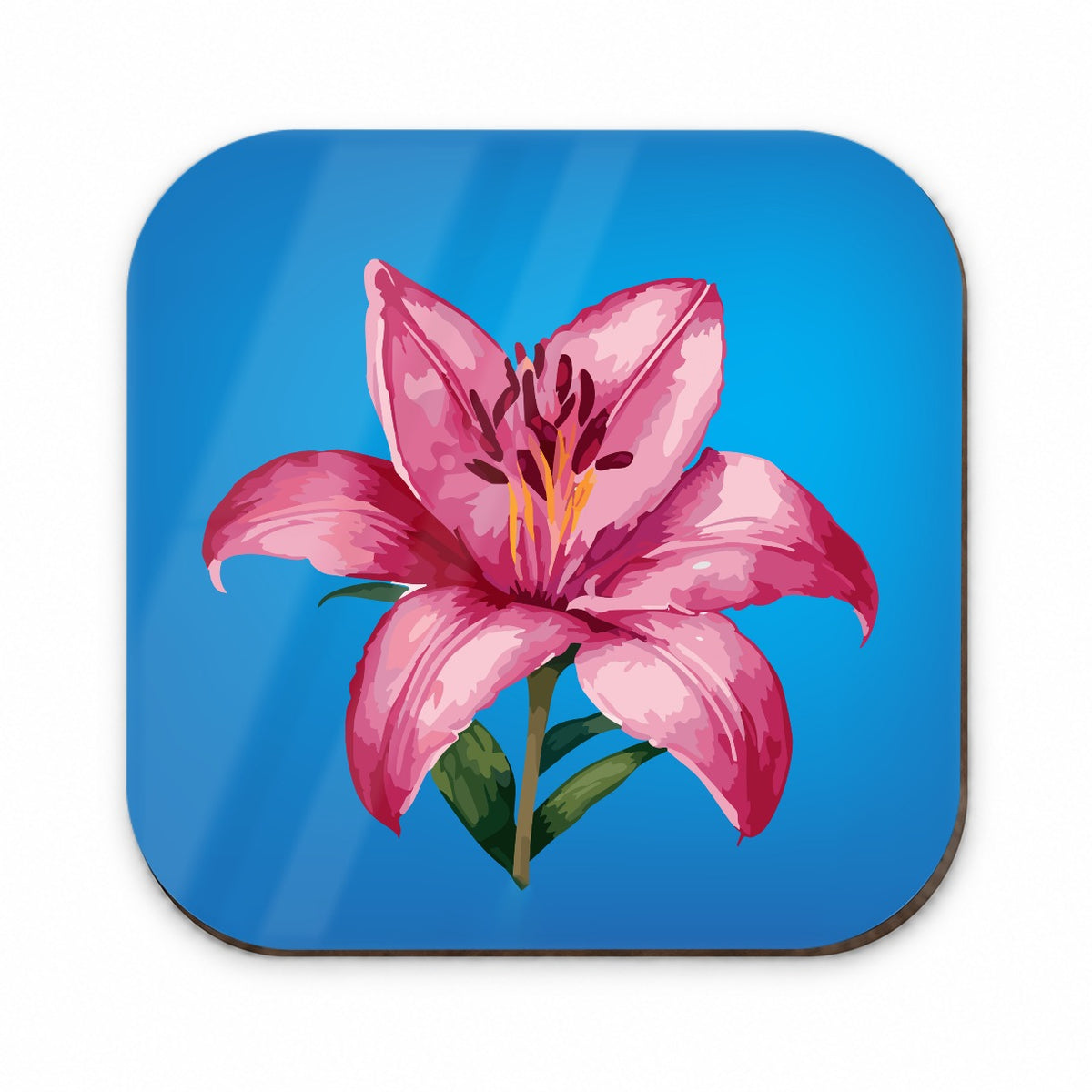 Lily Pink Flower Fridge Magnet