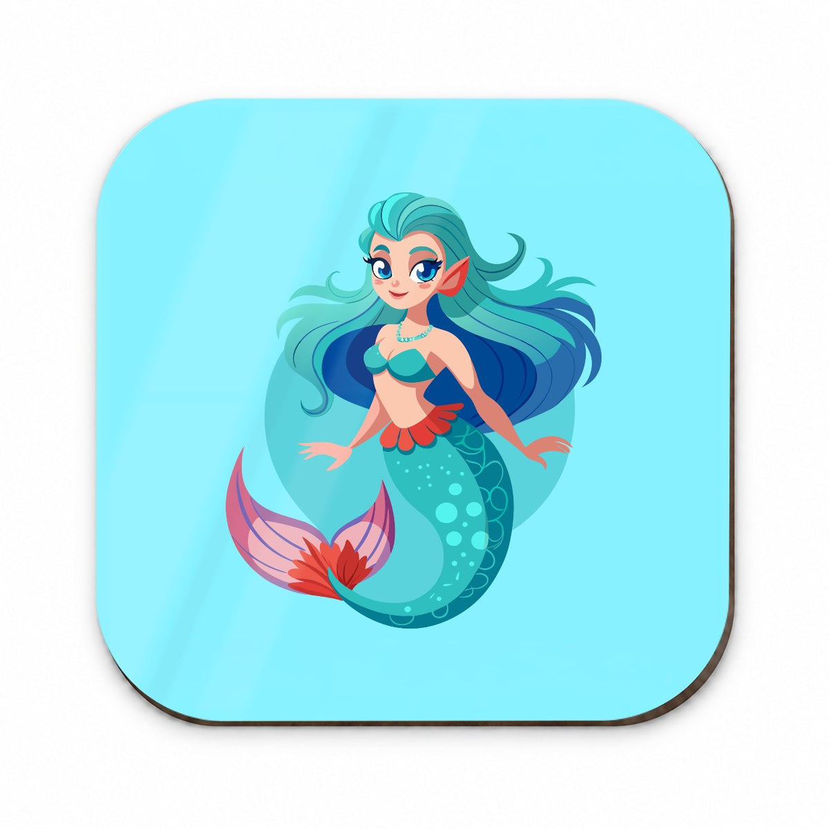 Mermaid with Blue Hair Fridge Magnet