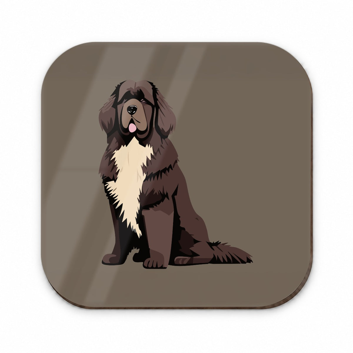 Newfoundland Dog Sitting Fridge Magnet