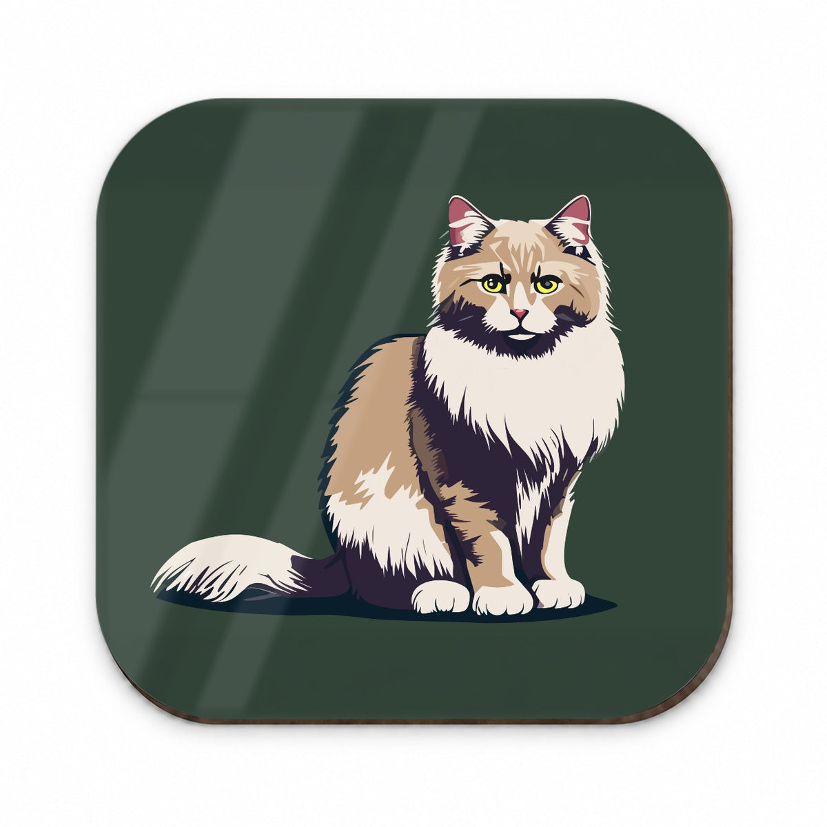 Norwegian Forest Cat Sitting Fridge Magnet