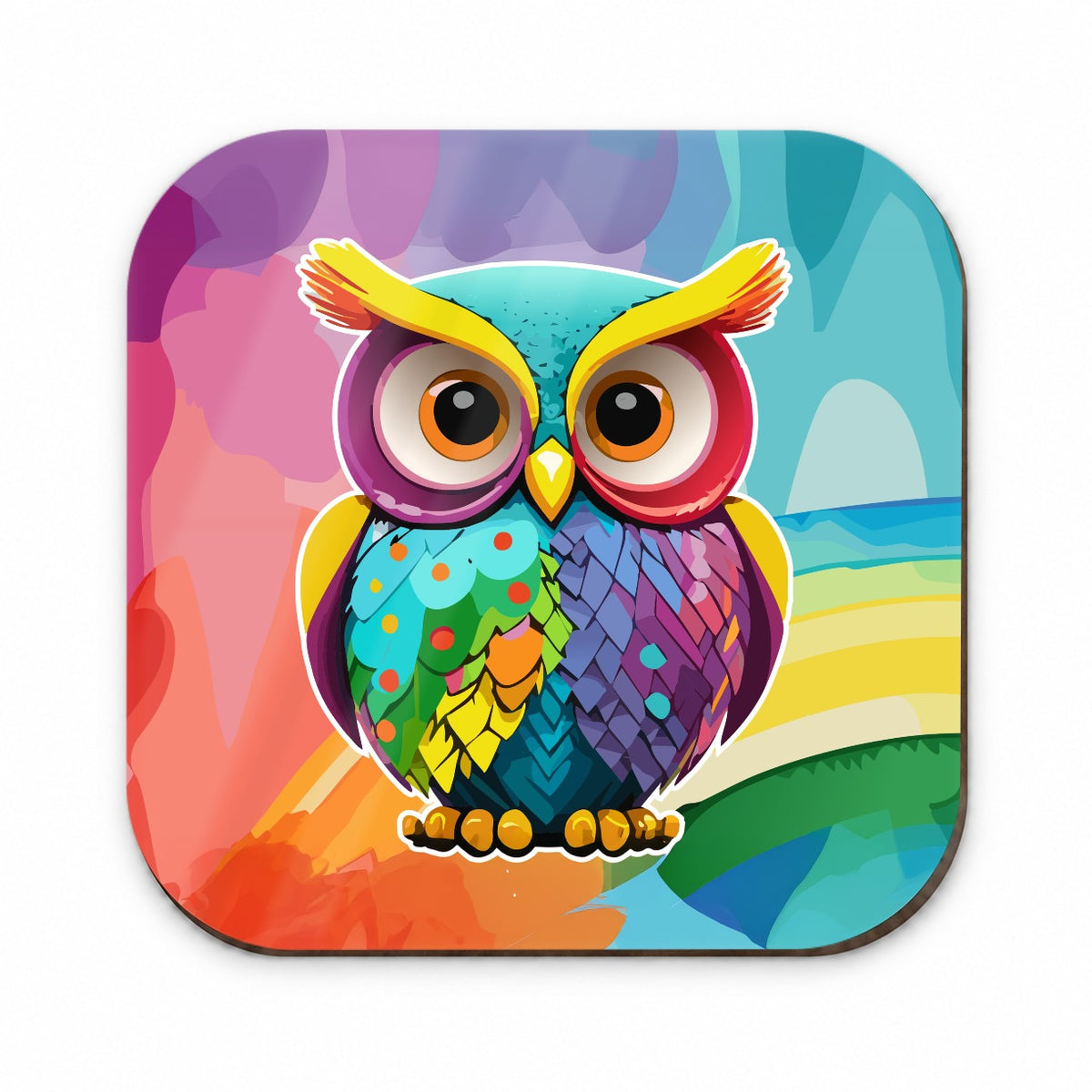 Owl Colorful Fridge Magnet