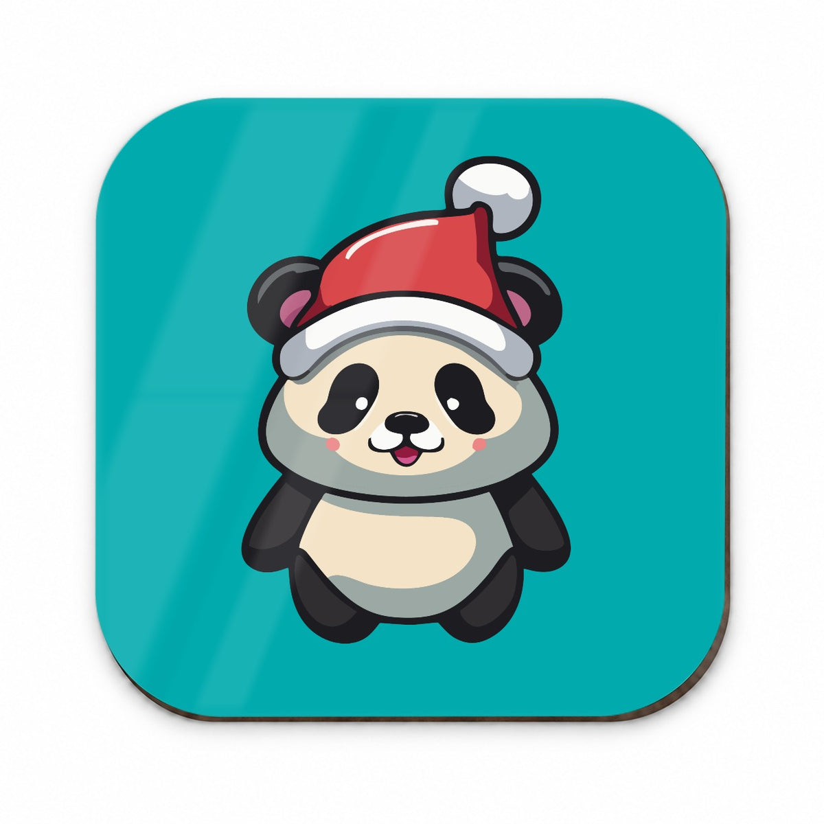 Panda Wearing Santa Hat Christmas Fridge Magnet